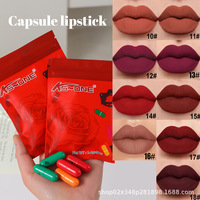 Lot de 9 rouges à lèvres mats en capsule, rouge à lèvres liquide effet miroir, maquillage des lèvres hydratant et velouté