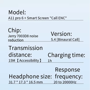 Nuevos auriculares inalámbricos verdaderos a prueba de agua para juegos, con estuche de carga LED, cancelación activa de ruido y BT 5.4 - Product Image 4