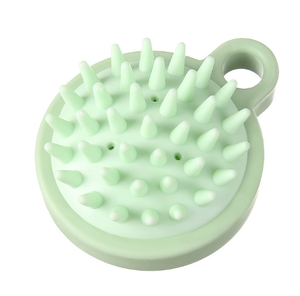 Cepillo de Masaje para Cuero Cabelludo Húmedo y Seco, Cepillo de Silicona para Limpieza del Cuero Cabelludo, Cepillo de Masaje para Baño, para Adultos, Suave, para Uso Doméstico - Product Image 1