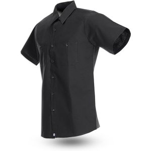 Camisa de Trabajo Industrial de Manga Corta Personalizada para Hombre S12, Ropa de Trabajo Resistente a las Arrugas - Product Image 2