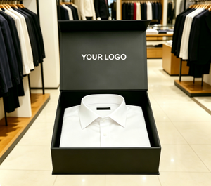 Caja de regalo magnética plegable de lujo para camisas, caja de embalaje rígida y plegable con imán para ropa, para camisas de hombre - Product Image 1