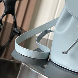 2025 Trending Luxury High Quality Vacation Designer Bags Tote Bags Blue Cowhide Large Capacity Leather <b>Backpack</b> Travel Bags - Product Image 3
