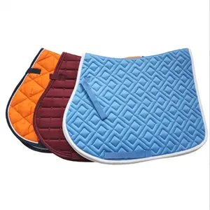Factory OEM Custom Fabric All Purpose Horse Racing Riding Equestrian Equipment English Western Horse Saddle Pads