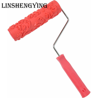 LSY7 ''Texture Roller DIY Decorative Art Pattern Paint Roller Rouleau en caoutchouc pour la décoration des murs, meubles et sols