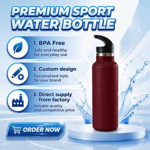 不锈钢定制徽标保温瓶防漏双层保温真空瓶露营徒步瑜伽 - Product Image 1