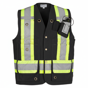 Veste de vêtements de sécurité réfléchissante pour ingénieur de travail Led personnalisée gilet de sécurité haute visibilité pour la construction industrielle - Product Image 1