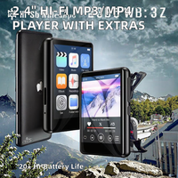 Reproductor de MP3/MP4 con pantalla táctil Hi-Fi de 2,4 pulgadas con soporte FLAC EBook FM Radio Grabación y funciones de diccionario
