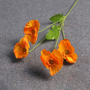 ดอกไฮเดรนเยียผ้าไหมเทียมสีส้มดีไซน์ใหม่เหมือนจริงอุปกรณ์ตกแต่งงานแต่งงานมีสไตล์ดอกบัวดอกไฮเดรนเยียเป็นเอกลักษณ์สำหรับงานแต่งงาน - Product Image 4