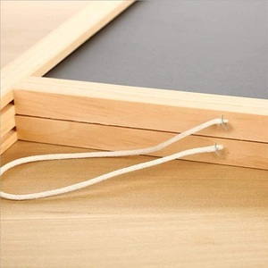 Pizarra para bar con marco de madera de 40x25 cm con 6 tizas y esponja borradora - Product Image 5