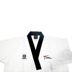 Pantaloni Dobok Poomsae da <span class=keywords><strong>Taekwondo</strong></span> per Uomo Adulto Neri di Alta Qualità Approvati WT per Allenamento e Competizione - Product Image 5