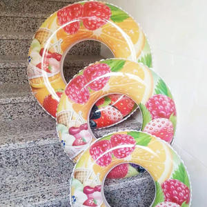 Inflatable स्विमिंग रिंग ट्यूब 60 सेमी बच्चों वयस्क निर्माता थोक सुरक्षा फल डिजाइन inflatable स्विमिंग रिंग रिंग - Product Image 2