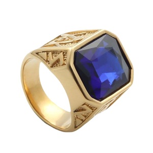 Geometric Black Stone <b>Ring</b> Bezel Setting Unisex Fashion Jewelry Gift - Product Image 4