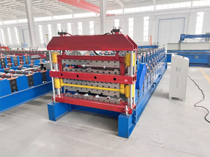New Arrival Roofing <b>Sheet</b> Roll Forming Machine Metal Steel Three Layer Multi Purpose Steel <b>Tile</b> Press Roll Forming Machine - Product Image 4