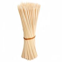 Bâtonnets de barbecue en bambou de qualité alimentaire naturelle, longueur 12-50 cm, bâtonnets en bambou écologiques, brochettes biodégradables pour barbecue