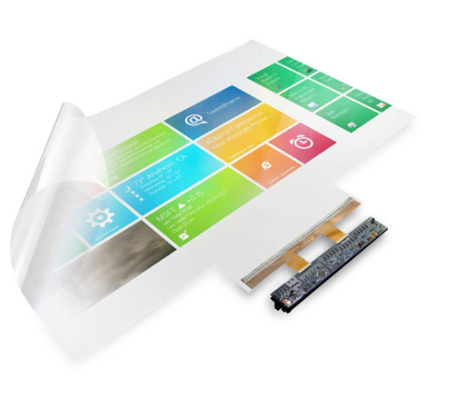 46/47'' Transparent Capacitive Touch Glass Screen Indoor Wall-Mounted Nano Touch Foil for LCD Advertising Display