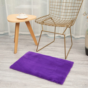 Tapis de sol rectangulaire moderne, couleur unie, antidérapant, pour salon, chambre, cuisine, salle de bain - Product Image 2