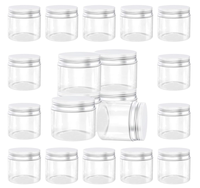Pot en plastique de qualité alimentaire pour animaux de compagnie avec bouchon à vis, tailles de 50 ml à 500 ml en stock