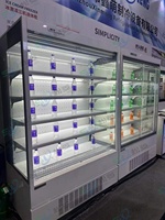 Meilleure vente, rideau d'air pour réfrigérateur ouvert, vitrine pour boissons, glacière à emporter et à emporter pour supermarché