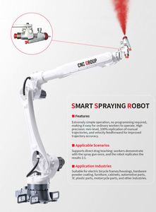 Système de robot de pulvérisation industriel - Bras automatique à 6 axes pour la peinture de pièces automobiles et de meubles, aucune programmation requise - Product Image 4