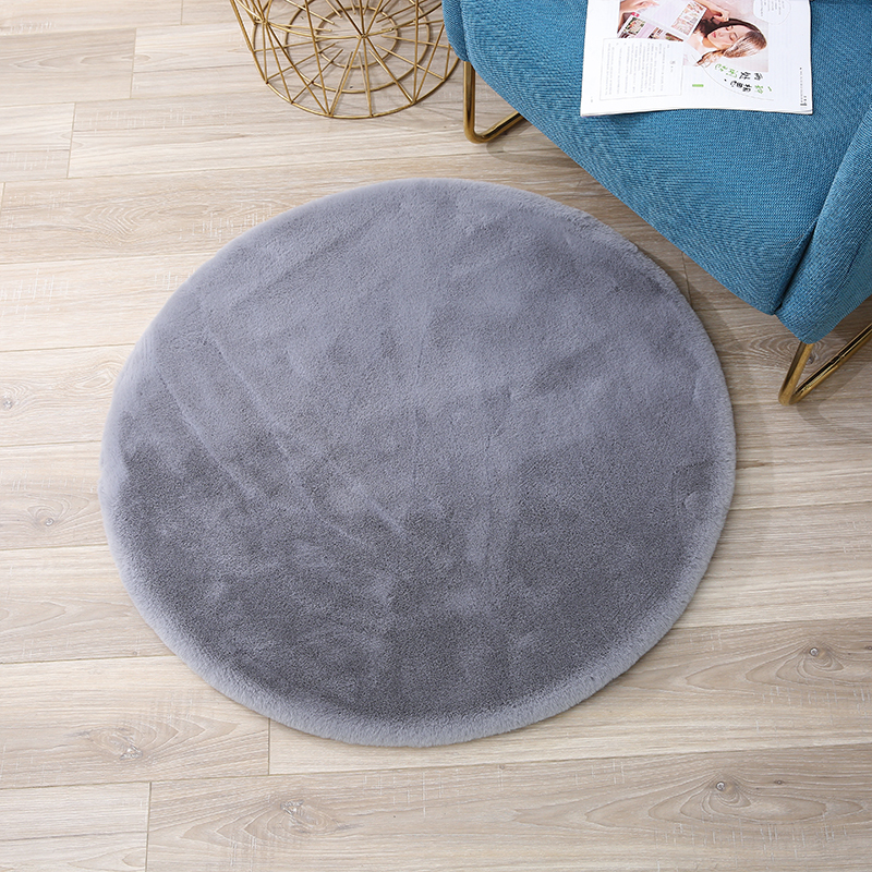 Modern Eco friendly Gray Faux Rabbit