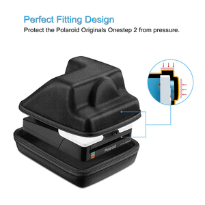 Étui de transport portable OneStep 2 <span class=keywords><strong>VF</strong></span> pour appareil photo instantané, modèle 0114, en PU+EVA+velours, étanche, antichoc, avec fermeture éclair, étui parfait - Product Image 3