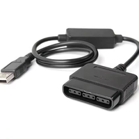 Cable de alta calidad para PS2 a PS3 Cable controlador para PS2 a Cable Adaptador convertidor USB para PC y PS3