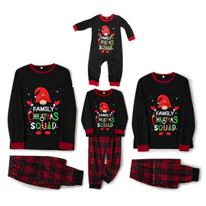 Pyjama d'hiver unisexe en coton à manches longues pour la famille et Noël Ensemble parent-enfant Vêtements de maison pour père et mère Vêtements de nuit pour enfants - Product Image 3