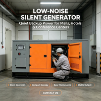 Générateur diesel silencieux 50 kW pour le nettoyage de voitures en libre-service et le gonflage des pneus