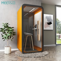 Cabine de réunion de haute qualité avec structure en aluminium, idéale pour le bureau ou la maison, directement de l'usine