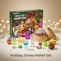 Offre Spéciale Calendrier de l'Avent Noël 2026 Version Enfants 24 Jours de Surprises Boîte Mystère Surprise Jouets Mochi Fudge en TPR Souple
