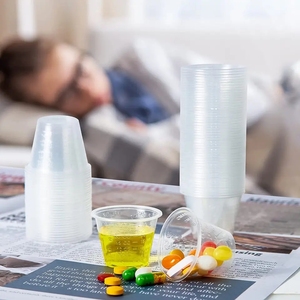 Vaso de Medicina de plástico desechable graduado para consultorios médicos, hospitales escolares, enfermeras y pastillero casero - Product Image 4