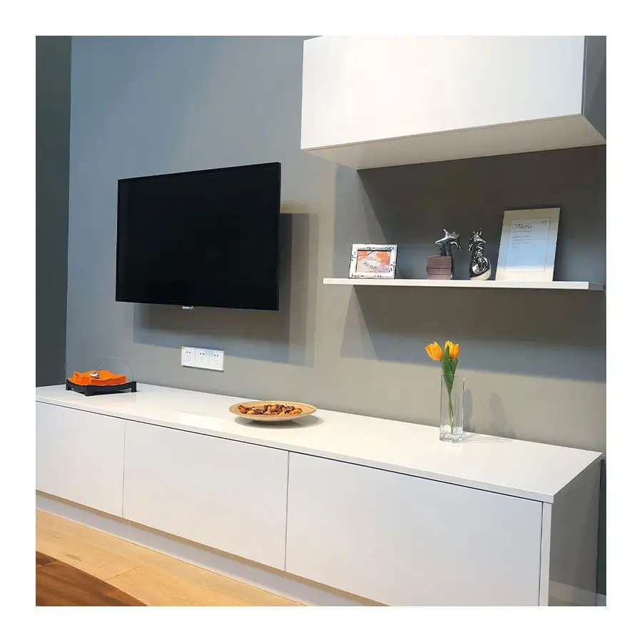 NICOCABINET diseño moderno sala de TV muebles de pie TV unidades de pared de TV de madera gabinetes de diseños