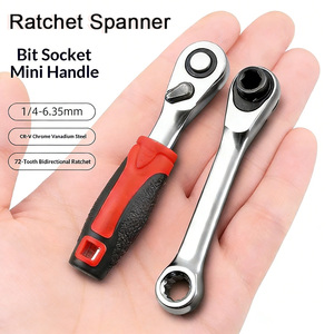 MINI Ratelratel Sleutel Handmatige Bit Snelle Momentsleutel 6.35mm Batchkop Steeksleutelhandvat CRV Materiaal Kwaliteit Sleutel - Product Image 2