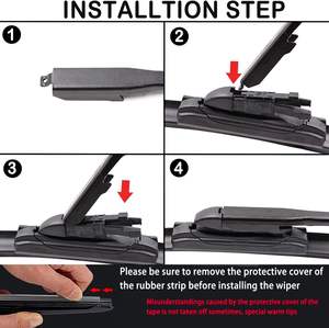 特斯拉<span class=keywords><strong>3</strong></span>/Y型雨刮片，特斯拉原始设备更换2Pcs的前挡风玻璃起亚雨刮片 - Product Image 5