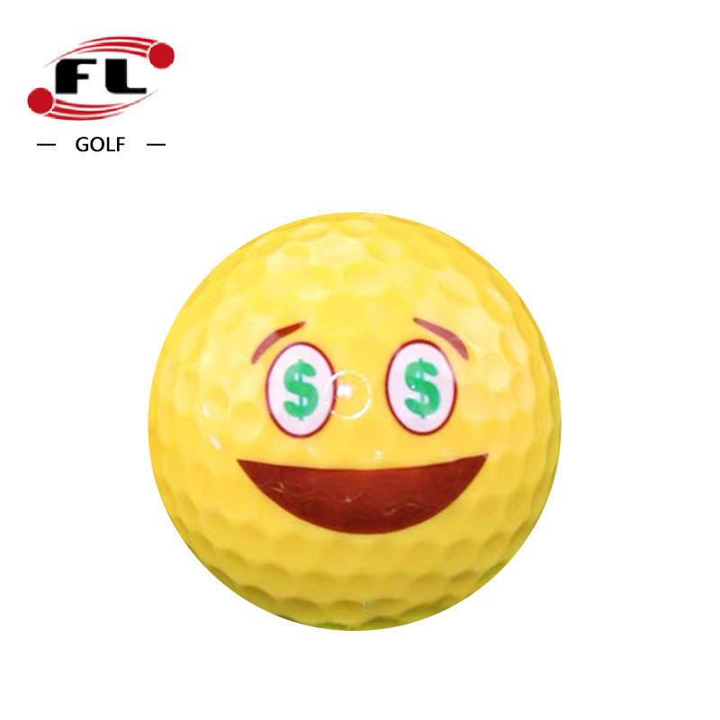 Balle de golf unique qui aime l'argent