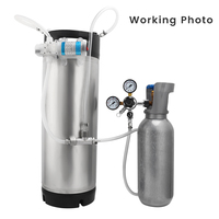 Pompe de fermentation de gaz Homebrew, dispositif d'accélération de la fermentation secondaire de la bière système d'aération en ligne de moût de baril de carbonatation rapide