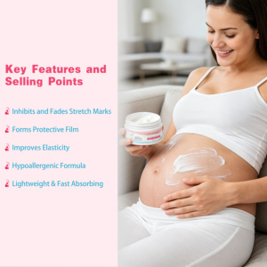 Crème <span class=keywords><strong>anti</strong></span>-vergetures pour la <span class=keywords><strong>grossesse</strong></span> et la prise de poids, atténue les cicatrices, raffermit et nourrit, hydratant corporel pour femmes - Product Image 5
