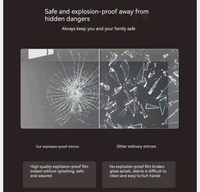 Miroir de salle de bain mural ovale blanc moderne tendance 2025 avec éclairage LED, anti-buée, capteur tactile, Bluetooth et indice de protection IP44