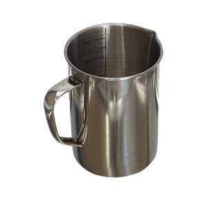 Taza Medidora de Acero Inoxidable Guanlan de 500 ml con Graduaciones para Café y Uso en Laboratorio - Product Image 3