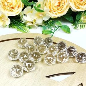 Esferas de Cristal Transparente de 20 mm, Bolas Facetadas para Decoración, Prismas, Atrapasoles, Cuarzo Transparente al por Mayor - Product Image 6
