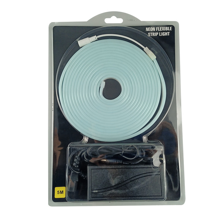 Световая неоновая вывеска SMD2835, 2,5 мм, можно разрезать цвет голубого Айса, золотого цвета, светодиодный неоновый настенный светильник с блоком питания