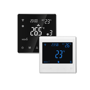 Termostato de CA inteligente para unidad de bobina de ventilador, termostato de aire acondicionado, controlador de temperatura WiFi, bobina de ventilador, termostato Tuya - Product Image 3