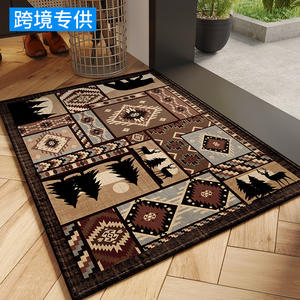 Alfombra de entrada rectangular para exteriores, de fibra de poliéster, resistente a las manchas, fácil de limpiar, para uso doméstico. - Product Image 3