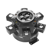 Projecteur laser stroboscopique rotatif à six bras motif boule magique, tête mobile DMX multicolore pour scène et DJ, équipement de bar - Vente en gros