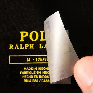 Ferro su misura 3d stampa di calore goffrato etichetta accessori per abbigliamento stampa termica etichette trasferimento di calore lavabili Tagless cura etichette