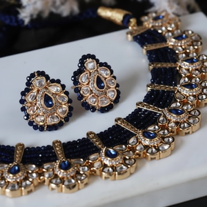 Sabyasachi inspiré collier de mariage indien ensemble de bijoux de mariée pakistanais perles chaîne perle pierre principale Bollywood bijoux cadeaux - Product Image 1