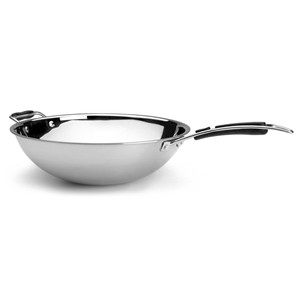 Wok Trimetal en acier inoxydable de 14 pouces avec poignée d'assistance pour la cuisson par sautage - Product Image 1