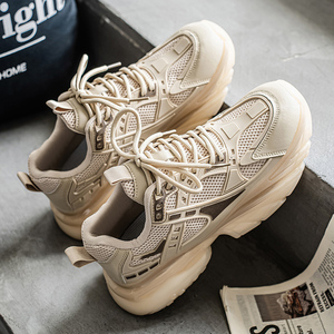 Летние новые дышащие сетчатые мужские кроссовки с толстой подошвой холодные липкие легкие повседневные спортивные кроссовки для бега - Product Image 3