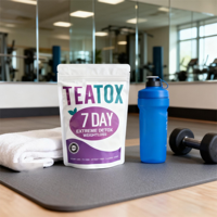 Thé détoxifiant 7 jours, thé vert amincissant Teatox, thé vert séché en boîte, nettoyant et brûle-graisses