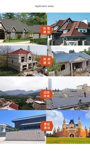 Factory Price Stone-Coated Steel Roofing Tiles Aluminium-Bamboo Joint Roof Sheet For Building Villas Hotels <strong>Thatch</strong> Roof - Product Image 4